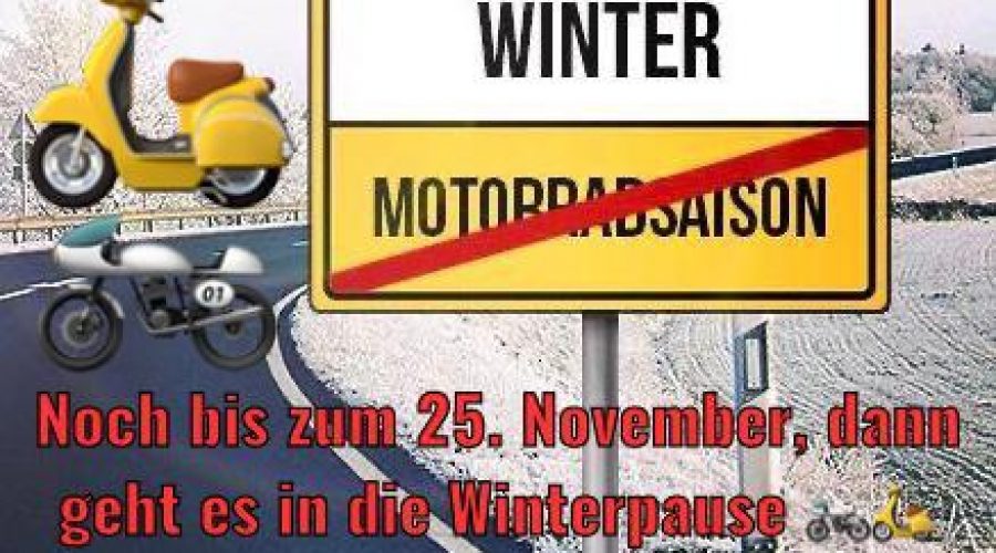 Praktische Motorrad Ausbildung noch bis zum 25.11.2020